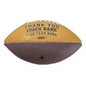 Geel Bedankt Coach Team Naam Foto American Football (Gedraaid 270)