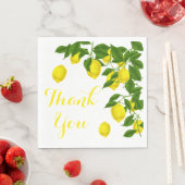Geel Bedankt Lemon Green Wedding Party Servet (Insitu)