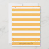 Geel Beer Baby shower uitnodiging (Achterkant)