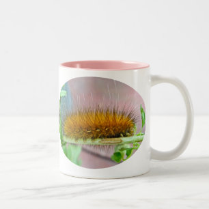 Geel Beer Caterpipe Virginiaanse tijger moth Items Tweekleurige Koffiemok