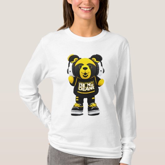 geel beer t-shirt (Voorkant)