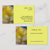  geel Begonia bloem Visitekaartje (Voorkant / Achterkant)