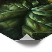 Geel Begonia Flowers Art Print Poster (Hoek)