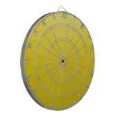 Geel behang Beige achtergrond Dartbord (Voorkant Links)