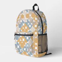 Geel Beige Bruin Grijs Mideeuwse cirkels Patroon