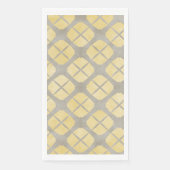 Geel beige, Taupe Mid Century Modern Pattern Servet (Voorkant)