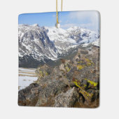 Geel-Bellied Marmot Gazing in het Rocky Mountains Keramisch Ornament (Links)