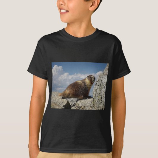 Geel Bellied Marmot in Yosemite T-shirt (Voorkant)