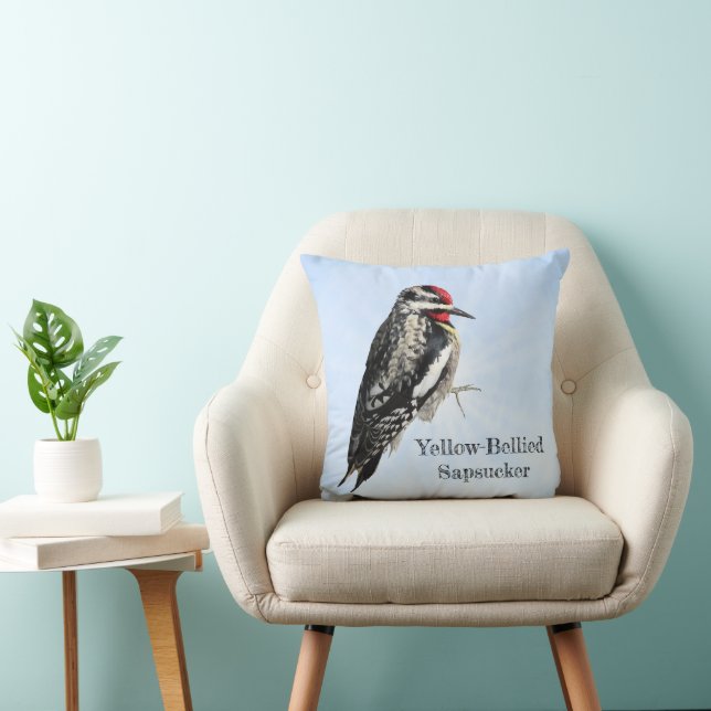 Geel-Bellied Sapsucker Kussen (Stoel)