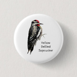 Geel-Bellied Sapsucker Ronde Button 3,2 Cm