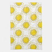 Geel ben je mijn Sunshine Kitchen Towel. Theedoek (Verticaal)