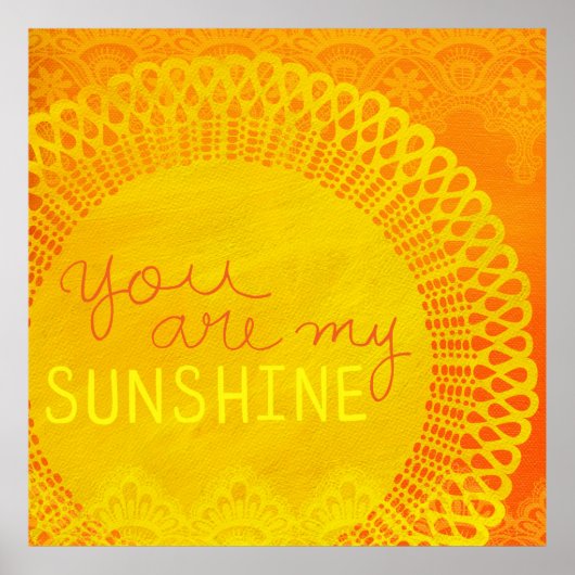 Geel ben je mijn zonnige schilderijen. poster (Voorkant)