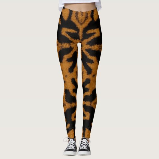Geel besmeurd leggings (Voorkant)