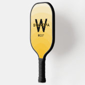Geel Beste Opa Monogramed Pickleball Paddle (Links)