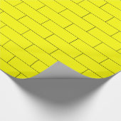 Geel betegelpatroon ompakken papier (Hoek)