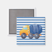 Geel beton Vierkante magneet Vrachtwagen (Voorkant / Achterkant)