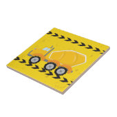 Geel betonmengsel voor bouwdoeleinden Kinder Tegeltje (Zijkant)