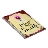Geel betoverd verhalenboek Red Rose Future Mrs. Notitieboek (Rechterzijde)