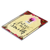 Geel betoverd verhalenboek Red Rose Future Mrs. Notitieboek (Linkerzijde)