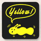Geel! Beverage Coaster Bier Onderzetter (Voorkant)