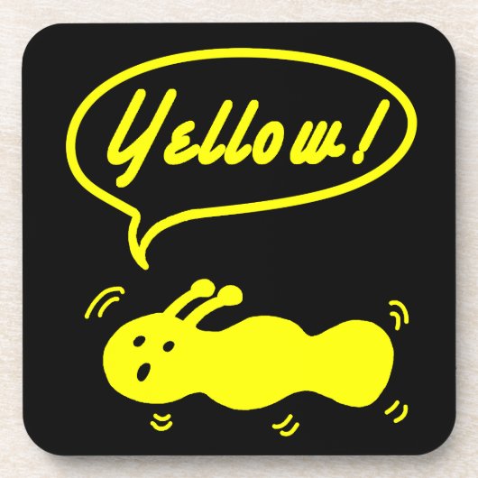 Geel! Beverage Coaster Bier Onderzetter (Voorkant)