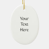 Geel bewustzijn Ornament voor kerstmis met lint (Achterkant)