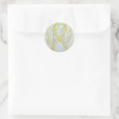 Geel bewustzijn Ribbon Angel Decale Stickers (Tas)