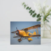 Geel bi-vlak briefkaart (Staand voorkant)