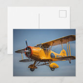 Geel bi-vlak briefkaart (Voorkant / Achterkant)