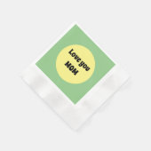 Geel Big Dot Paper Onderzetter Servet (Hoek)