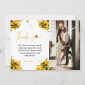 Geel bijenthema baby shower Dank je creditcard Kaart (Voorkant)