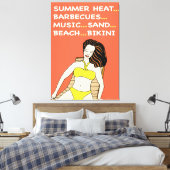 Geel Bikini - Canvas Art (Insitu (Slaapkamer))