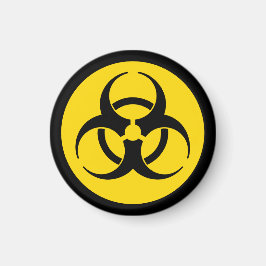 Geel biohazard Magnet