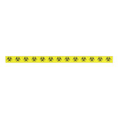 Geel BioHazard-symbool Grosgrain Lint (Voorkant)