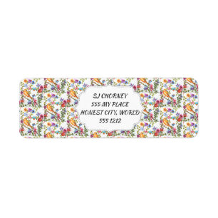 GEEL BITERE WHIMSISCHE STROOM ETIKET