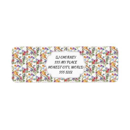 GEEL BITERE WHIMSISCHE STROOM ETIKET (Voorkant)