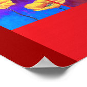 Geel blaasdeerverf - Meervoudig Poster (Hoek)