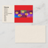 Geel blaasdeerverf - Meervoudig Visitekaartje (Voorkant / Achterkant)