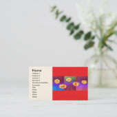 Geel blaasdeerverf - Meervoudig Visitekaartje (Staand voorkant)