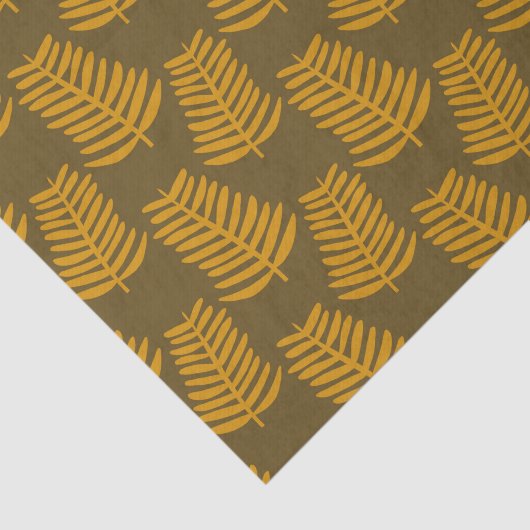 Geel blad tak tissuepapier (Detail)