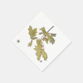 Geel Bladeren Papier Cocktail servet (Hoek)