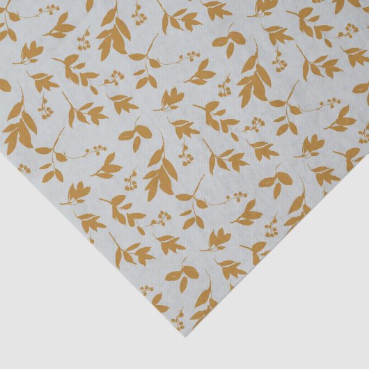 Geel bladvertakt tissuepapier (Detail)