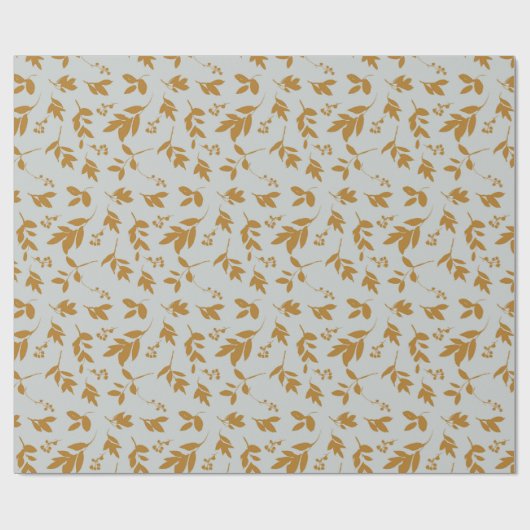 Geel bladvertakt tissuepapier cadeaupapier (Vlak)
