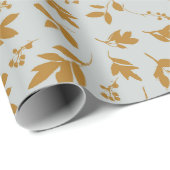 Geel bladvertakt tissuepapier cadeaupapier (Rol Hoek)