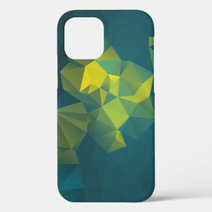 Geel blauw Abstract piramide Patroon Case-Mate iPhone Case
