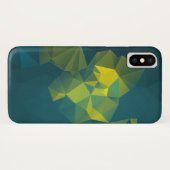 Geel blauw Abstract piramide Patroon Case-Mate iPhone Case (Achterkant (horizontaal))