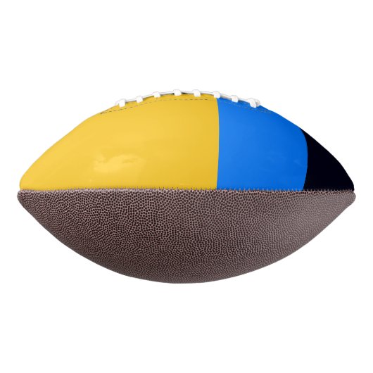 Geel blauw american football (Gedraaid 90)