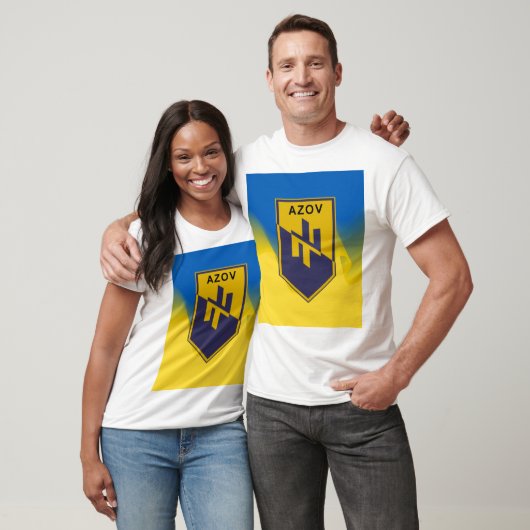 Geel blauw AZOV-bataljon T-shirt (Unisex)