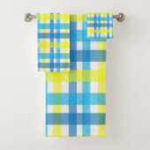 Geel Blauw Badkamer Handdoek Sets (Insitu)