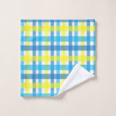 Geel Blauw Badkamer Handdoek Sets (Wasdoekje)